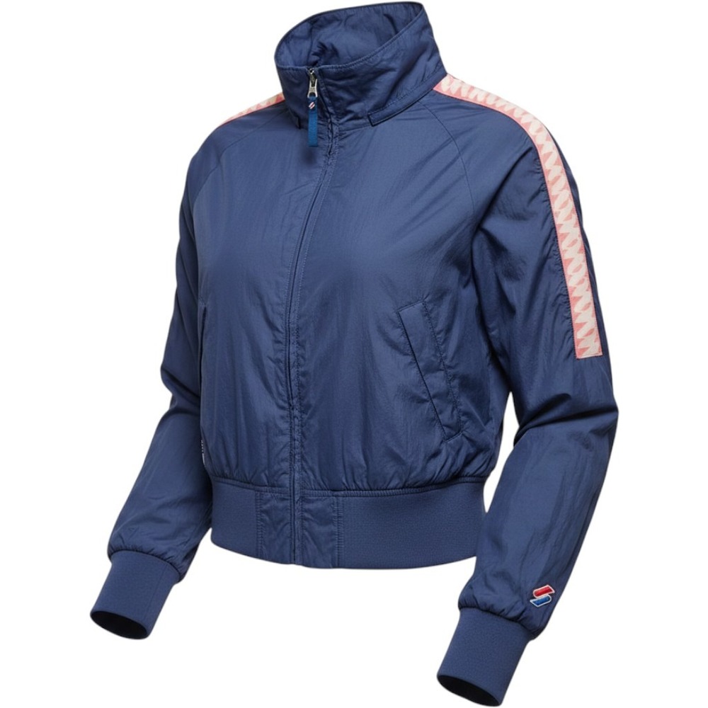 Superdry Jacket Womens 10 Code Energy SD-Windrunner Supermarine Navy‎ cropped